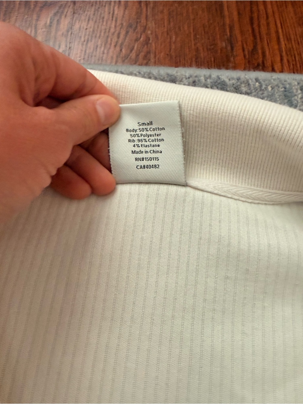 Varley Radford Half Zip Ivory Size Small - Picture 4 of 4
